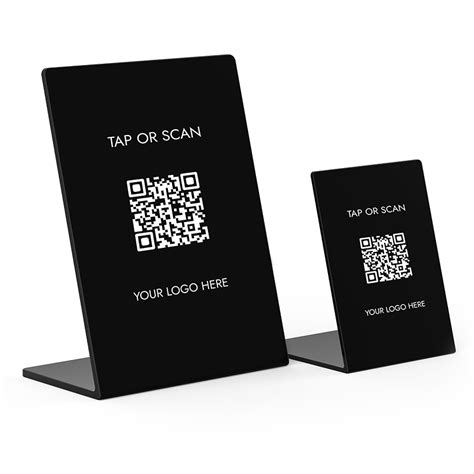 nfc tag with qr code|nfc and qr code stand.